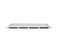 Lanberg Patchpanel 24p 19" 0,5U UTP 6 organizer (szary) - 457363 - zdjęcie 2